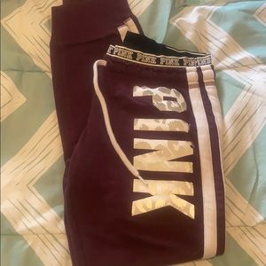 PINK sweat pants(full length)